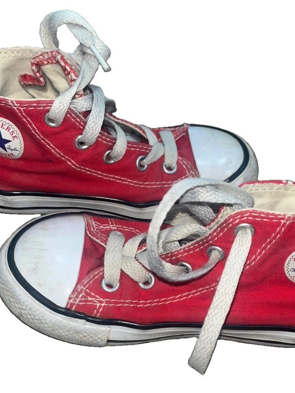 Converse Chuck Taylor All Star Red/White High Top Sneaker Child US 9 EU 25